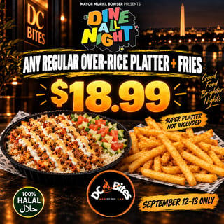 Any Regular Platter With Fries