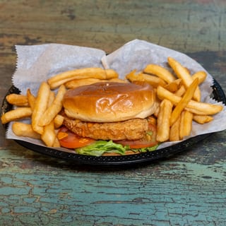 Chicken Burger Sandwich (with Fries)